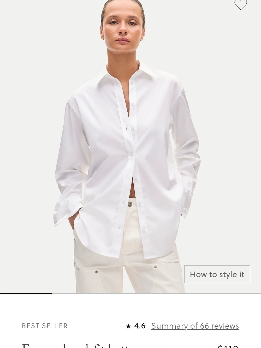 J. Crew White Women's Button-Down Shirt